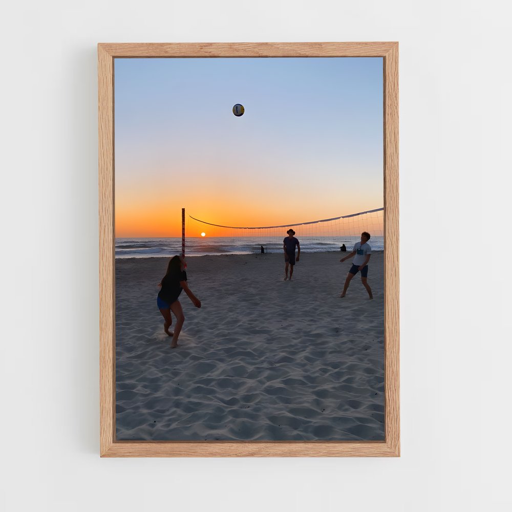 Poster Smash sur le Sable – affiche Beach-volley (vue 4)